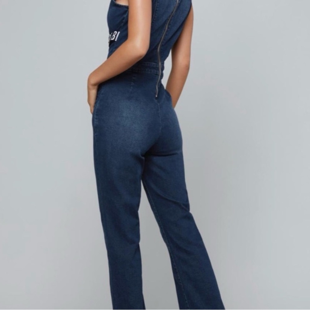 BEBE Denim Jumpsuit - Picture 4 of 15